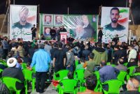 تشییع دو شهید جنگ رمضان در بندر دیر